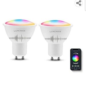 Lumiman Pro GU10 Spotlight Smart Bulb RGBCW Color Changing 30W, 400LM (6+2pack)